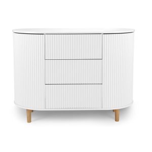 Kas Kopenhagen – Kai Commode – Wit/Eikenhout