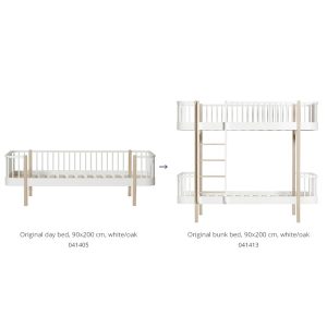 Oliver Furniture – Conversiekit – Wood Original Day Bed naar Bunk Bed – Wit/Eikenhout