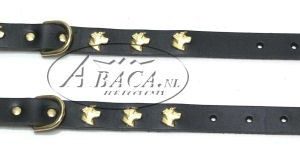 halsband met Jack Russell, messing, kop