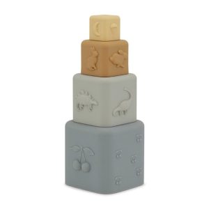 Konges Sløjd – Siliconen Stapeltoren – Quarry Blue Mix