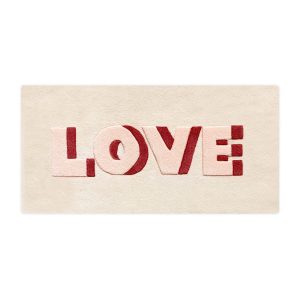 Maison Deux – Wollen Vloerkleed – Love – 100 x 50 cm