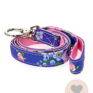 Urban Pup roze blauw gebloemde  riem