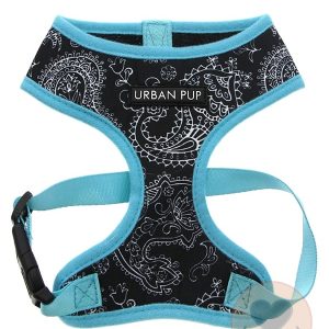 Urban Pup Zwart blauw Paisley tuigje