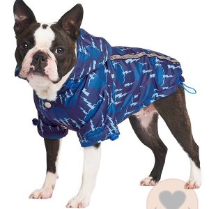 Urban Pup Storm Print Rainstorm Rain Coat