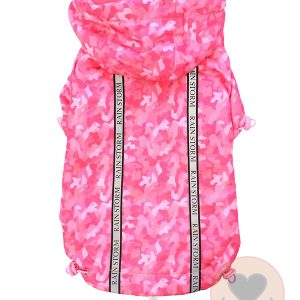 Urban Pup Pink Camouflage Print Rainstorm Rain coat