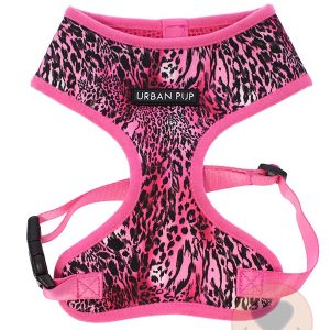Urban Pup Roze Luipaard Print Tuigje