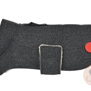 51 DN – Hondenjas Wool Coat – Dark Grey