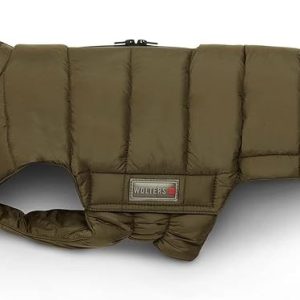 Wolters Cosy gewatteerd jasje voor teckels – Olijfgroen