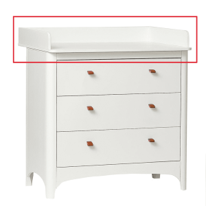 Leander – Aankleedplank voor Classic Commode – Wit