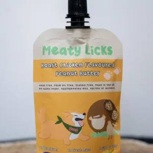 Pindakaas met geroosterde kipsmaak pouch