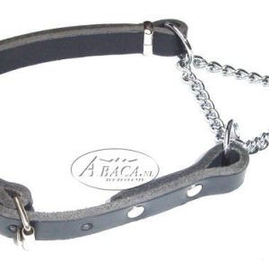 lederen halsbandband verstelbaar, met triangelketting