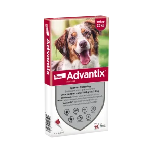 Advantix vlooien- en tekenpipet voor honden 250/1250 (10 tot 25 kg)