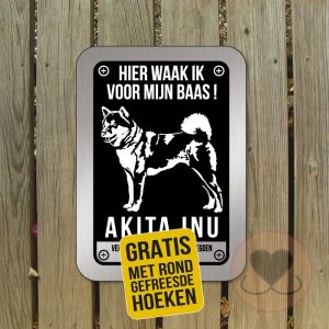 Waakbord Akita Inu