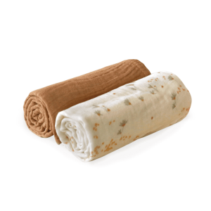 Charlie Crane – DOLI Hydrofiele Doeken 2-pack – Pia/Camel