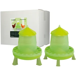 Gaun Pluimvee Voertoren op Pootjes Limoengroen