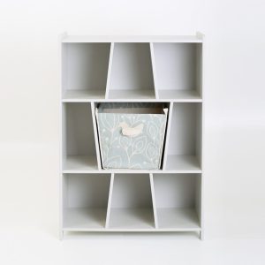 KUKUU – Boekenkast Bird & Berry + Opbergmand – Milk