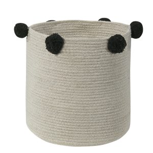 Lorena Canals – Opbergmand – Bubbly – Natural/Black – Ø 30 cm