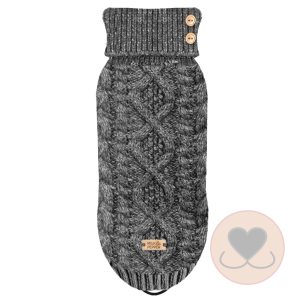 Milk & Pepper honden trui Irvin Antraciet