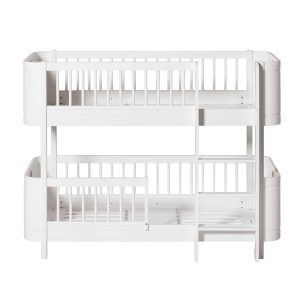 Oliver Furniture – Wood Mini+ Low Bunk Bed – Wit, 68 x 162 cm