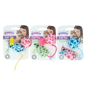 Pawise Cat Toy - Mice & Ball