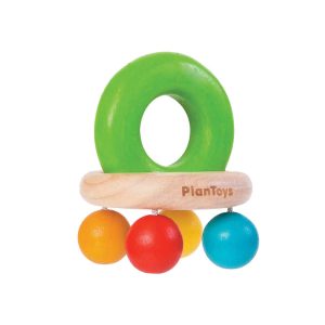 Plan Toys – Babyspeelgoed Ratelaar met Belletjes van Hout