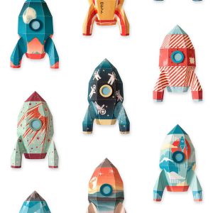 Studio Ditte – Behang Kinderkamer – Raket