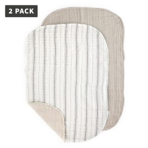 Sebra – Hydrofiele Doeken voor Aankleedkussen 2-pack – Cream Stripe