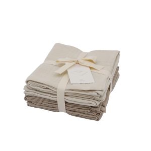 We Are Bitte – Hydrofiele Doeken 4-pack – 65 x 65 cm – Light Sand/Clay