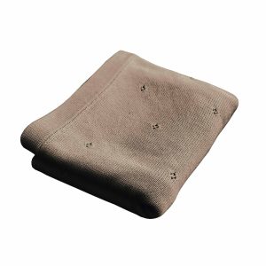 We Are Bitte – Wiegdeken Pointelle – 80 x 100 cm – Earth