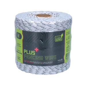 ZoneGuard 3 mm Plus afrasteringsdraad wit en zwart 400 m