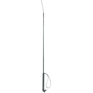 Rijzweep 90cm zwart met paardenhoofdgreep