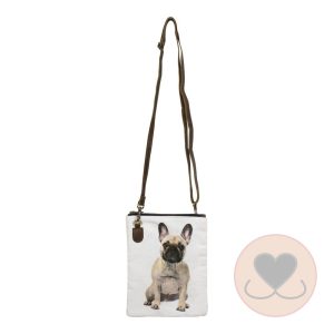Canvas Cross Body Bag Franse Bulldog