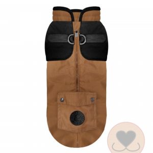 Milk & Pepper Bulldog Regenjas Tarka met tuigje