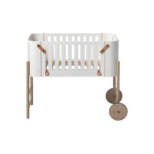 Oliver Furniture – Co-Sleeper incl. Speelbank Ombouwset – Wit/Eikenhout, 82 x 42 cm
