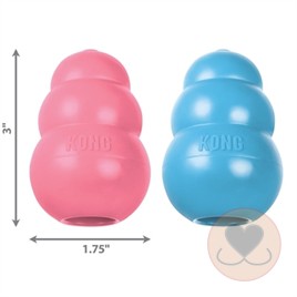 Kong Puppy roze of blauw * Small