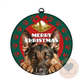 KERSTBAL DUITSE HERDER MERRY CHRISTMAS