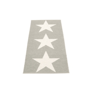 Pappelina – Viggo Star Metallic Grey/Vanilla – 70 x 150 cm